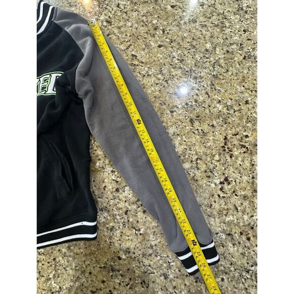 WICKED Broadway Musical-Green For Good Full Zip Varsity Jacket Women SZ Medium - Picture 12 of 13